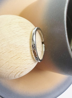 S925纯银《可爱微笑》开口戒指