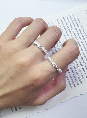 闭口小花小众设计戒指