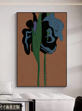 现代抽象客厅玄关装饰画挂画定制