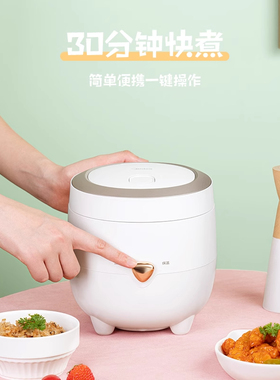 美的电饭煲家用-人迷你电饭锅小型多功能煮饭官方正品FB12X1-213A