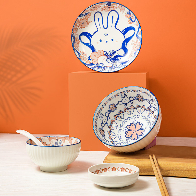 共禾京品萝卜墩墩一人食小清新饭碗 共禾京品碗