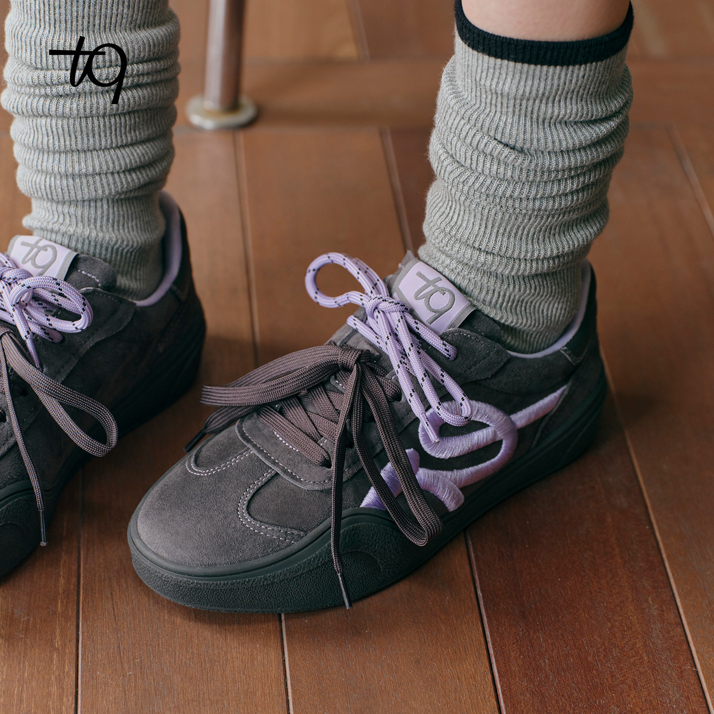 张艺凡同款Talitaqoom焦糖系列2025新款刺绣复古德训鞋休闲鞋tq女,淘宝优惠券,粉丝福利购,淘宝优惠卷