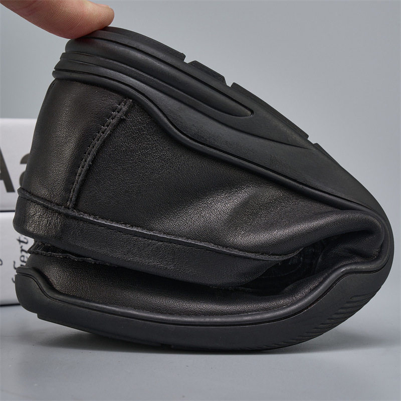 商务休闲鞋软皮软底轻便豆豆鞋男士真皮透气舒适懒人一脚蹬驾车鞋,淘宝优惠券,粉丝福利购,淘宝优惠卷
