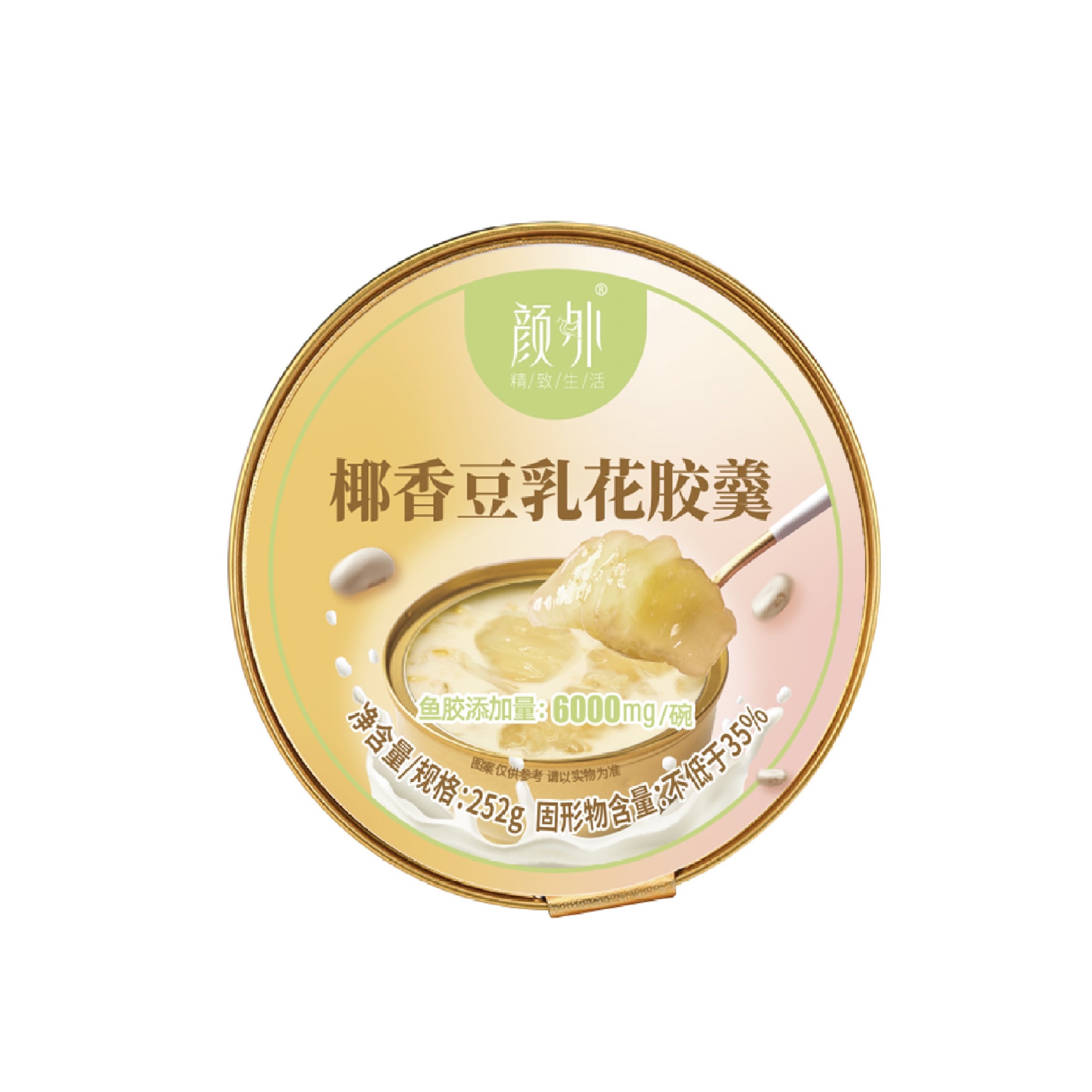 盒马颜外椰香豆乳花胶羹252g*6碗开盖即食轻食控卡孕妇滋补营养 - 图3