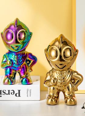 18CM网红陶瓷手办公仔装饰品