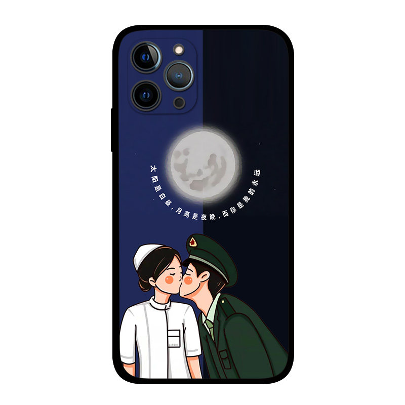 适用iPhone14ProMax军迷军恋风手机壳兵哥哥XR情侣款军嫂苹果13Mini12p11p8plus照片定制SE3少年XsMax硅胶套