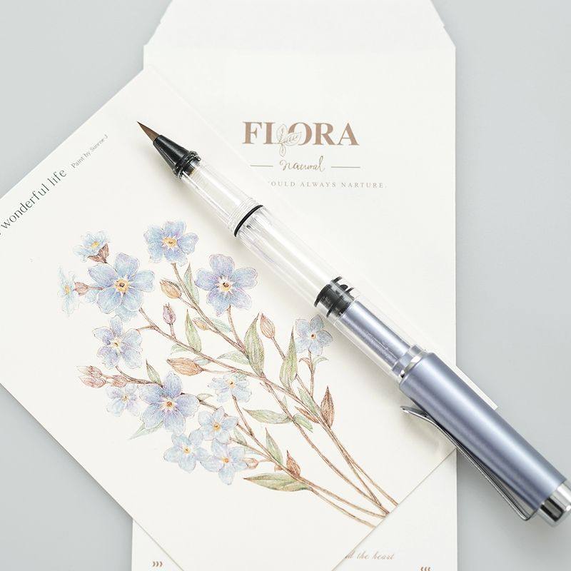 BANMI书法软毛笔秀丽笔小楷瘦金体钢笔式毛笔彩墨用狼毫笔杆储墨笔美工笔,淘宝优惠券,粉丝福利购,淘宝优惠卷