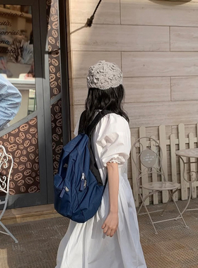 秋冬钩花镂空包头针织帽女显脸小