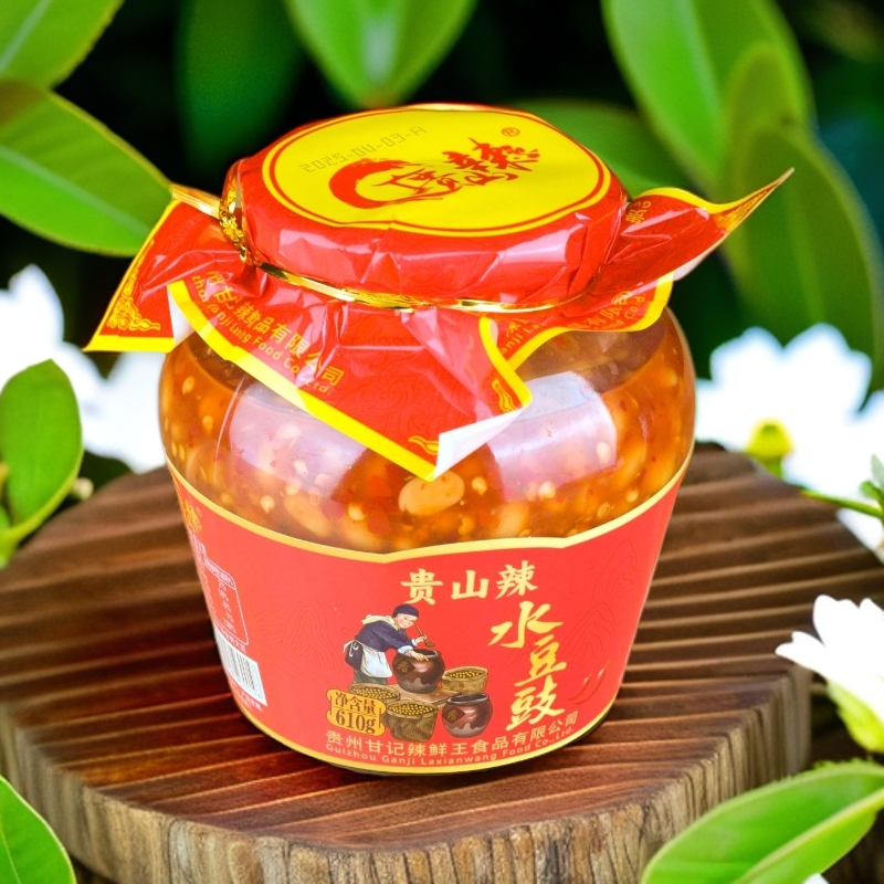 贵州风味水豆豉610g瓶装老坛豆食下饭凉拌正宗豆鼓凉拌菜调料,淘宝优惠券,粉丝福利购,淘宝优惠卷