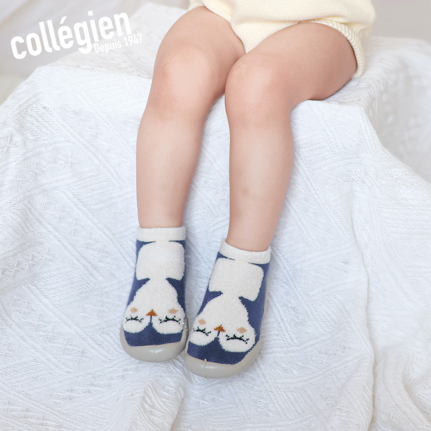 Collegien儿童室内鞋秋冬宝宝地板鞋袜鞋轻便学步鞋婴儿鞋1到2岁 - 图2