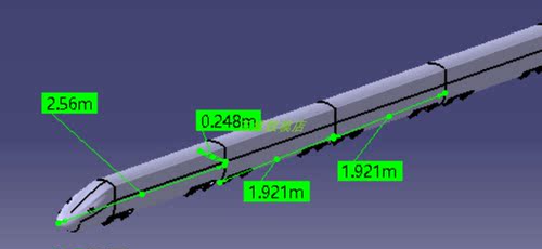 高速火车高铁列车动车厢3D三维几何数模型曲面造型图纸Solidworks - 图0