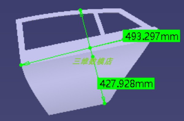 汽车轿车左后车门Catia实体建模钣金3D三维几何数模型车门造型stp - 图0