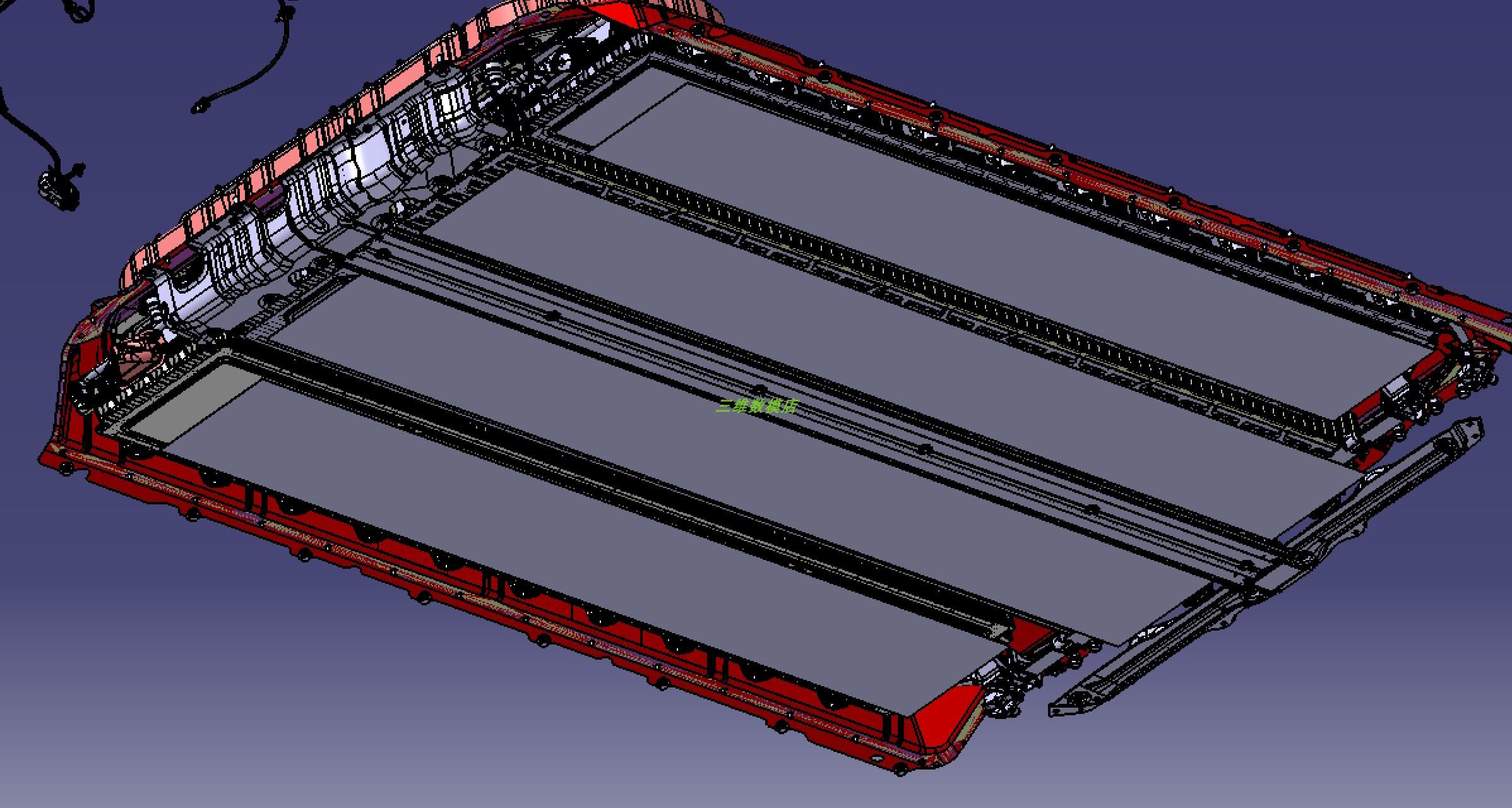 特斯拉Tesla新能源Model3电动汽车轿车整车3D三维几何数模型Catia - 图3