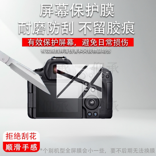 适用佳能EOS R6 Mark II相机钢化膜佳能EOS R6III数码相机贴膜佳能R62/R63照相机液晶保护膜3.0寸配件玻璃膜 - 图2