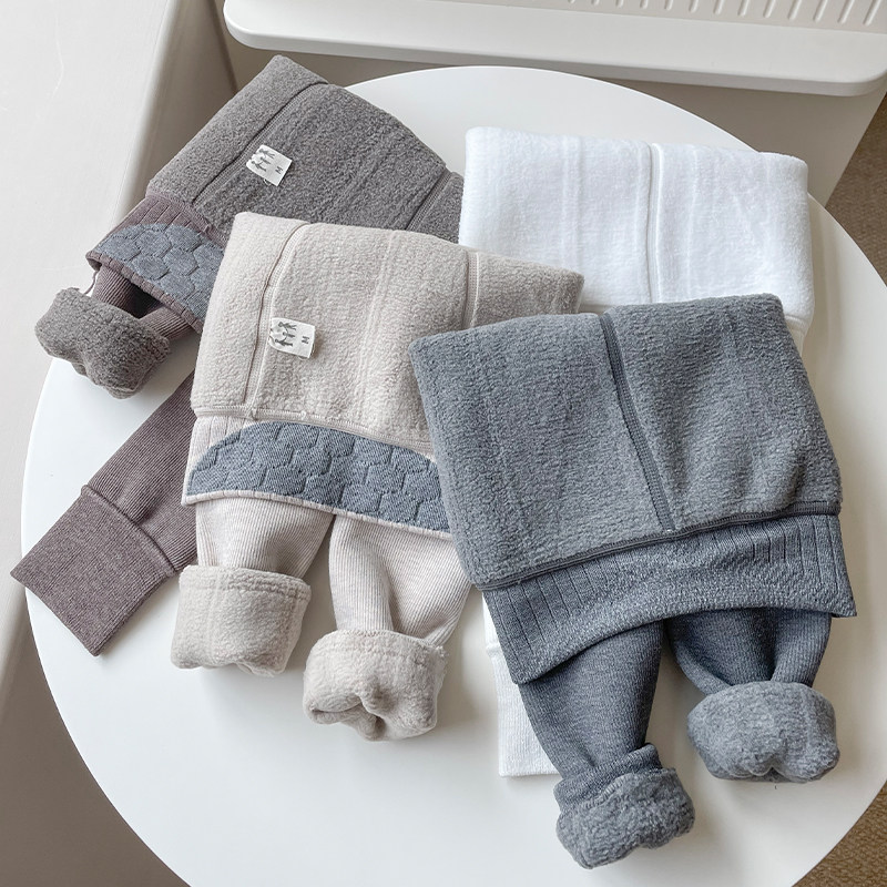 俏北鼻女童加绒加厚打底裤九分秋冬季白色连脚宝宝连袜儿童连裤袜,淘宝优惠券,粉丝福利购,淘宝优惠卷