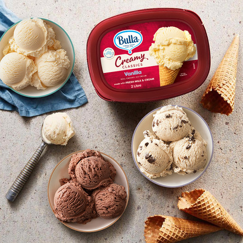 Bulla布拉冰淇淋澳洲进口香草鲜牛奶雪糕奶油曲奇冰激凌家庭装-图1