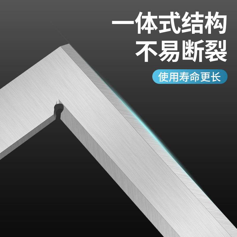 高精度刀口角尺精准90度刀口型直角尺工业级铸铁精密1级小刀口尺-图2