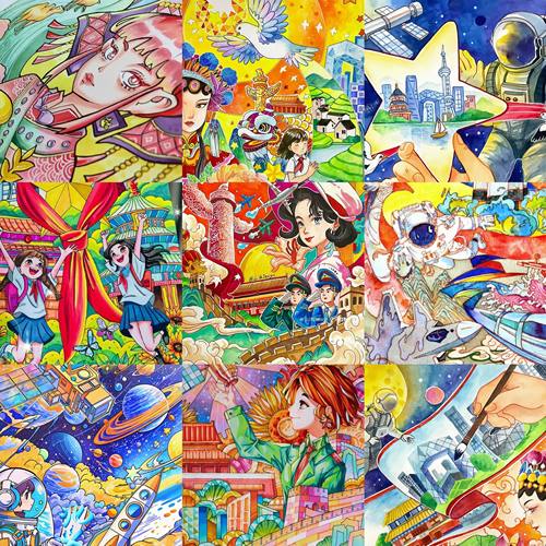 代画手抄报儿童画临摹原创主题画漫画绘本专业代画各类图私聊客服 - 图3