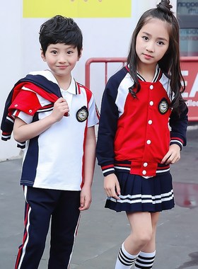 幼儿园园服小学生校服棒球服纯棉