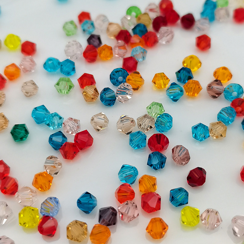 精品4mm卡4菱形珠AAAAA压顶整包 DIY散珠子水晶尖珠两头尖头饰品,淘宝优惠券,粉丝福利购,淘宝优惠卷