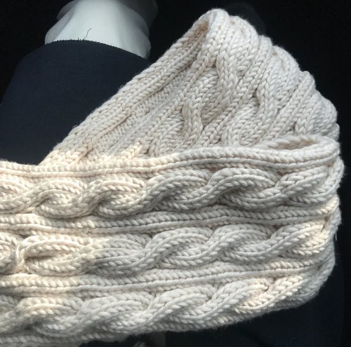 手工编织围巾diy送男友女毛线八股情人牛奶棉三股麻花围脖材料包 - 图0