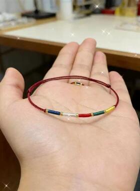 经幡编织细手绳彩色手链脚绳本命年五彩绳端午节情侣闺蜜学生