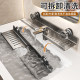Bathroom rack in front of suction cup mirror, faucet, washbasin, washbasin, wall-mounted, punch-free bathroom shelf