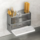 Integrated knife holder and chopstick tube storage rack