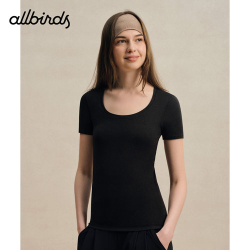 董洁同款Allbirds Natural Tech Soft Tee修身吸汗透气运动短袖夏 - 图3