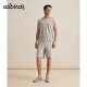 Allbirds Wool ຜ້າໄຫມຜູ້ຊາຍຂອງທຸລະກິດຂົນສັດປະສົມ knitted Polo ເສື້ອທີເຊີດແຂນສັ້ນຜູ້ຊາຍ commuter ປະຈໍາວັນເທິງ