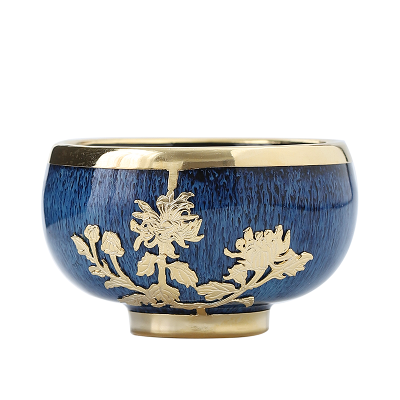 金镶玉五行杯窑变主人单个品茗杯子 吉祥缘茶杯