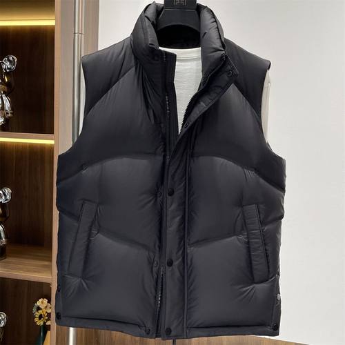 凯乐石薄荷高奢男士羽绒马甲25冬新款帅气加厚立领背心休闲外穿保 - 图1