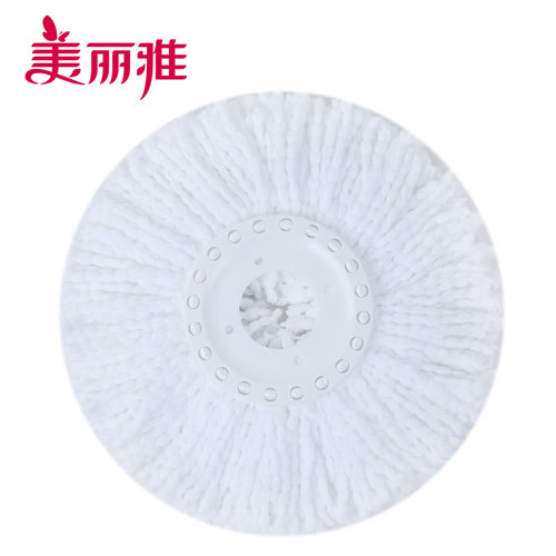 美丽雅旋转拖把头替换头圆盘地拖家用通用免手洗甩干脱水配件拖布 - 图1