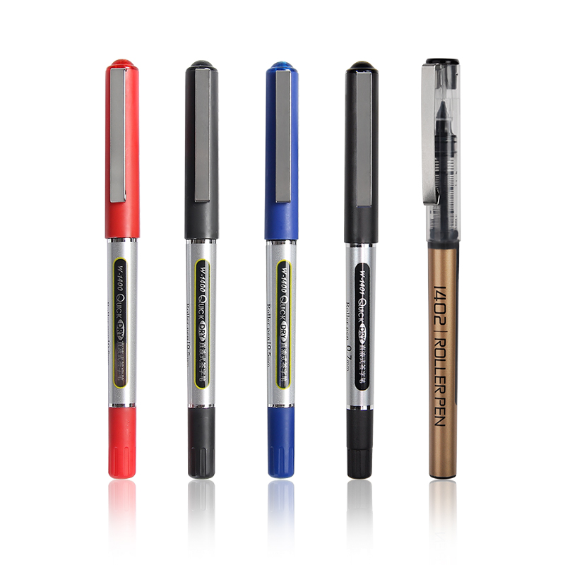 五千年速干直液式走珠笔0.5中性笔针管头蓝色水笔黑色0.7mm直液笔商务办公签字笔考试学生用红色中性笔子弹头 - 图3