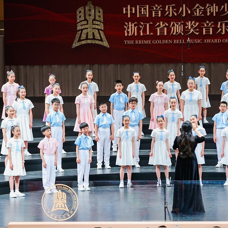 新款儿童合唱服演出服女童舞蹈大合唱团中小学生爱国朗诵表演服装-图2