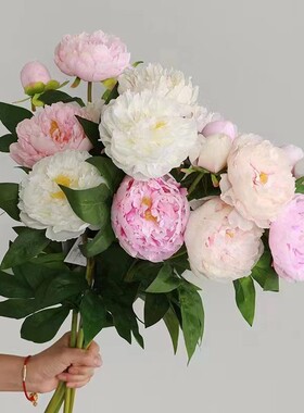 芍药牡丹仿真花摆设插花客厅装饰