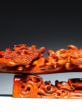 摆件实木雕刻家居客厅乔迁工艺品