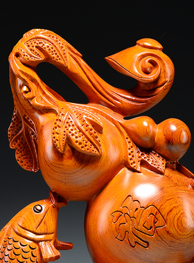 木雕摆件葫芦家居客厅工艺品