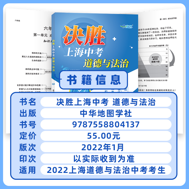 2022年 决胜上海中考 道德与法治 综合理解时政探究案例分析 初二初三考点考纲模拟真题训练 中华地图出版 E家图 八九年级决胜道法 - 图1