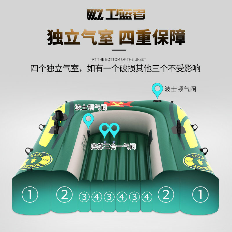 人捕鱼船 4 人 3 人 2 充气船橡皮艇加厚冲锋舟气垫船耐磨钓鱼船 皮划艇 人捕鱼船 4 人 3 人 2 充气船橡皮艇加厚冲锋舟气垫船耐磨钓鱼船 皮划艇