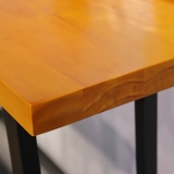 Северный железный арт твердый древесина домохозяйства Американские столы и стул в молочный чай