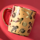 Творческая личность в китайском стиле пара керамический национальный подарочный кабинет прилива водяной чашка с ложкой с ложкой, пьющей водяную кружку домой