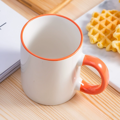 Креативная простая макарон домашняя керамическая чашка гостиной завтрак вода чашка для водяной чашки маленькая свежая кубок 6 сетов