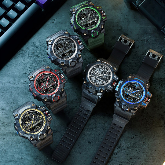 Elektronische Herrenuhr im Militärstil