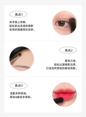 韩国piccasso502人造眼唇眼影刷