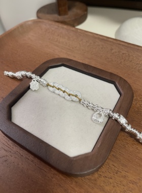 足银999.9纯银五帝钱盘缠手链女小众设计感高级轻奢气质百搭手链