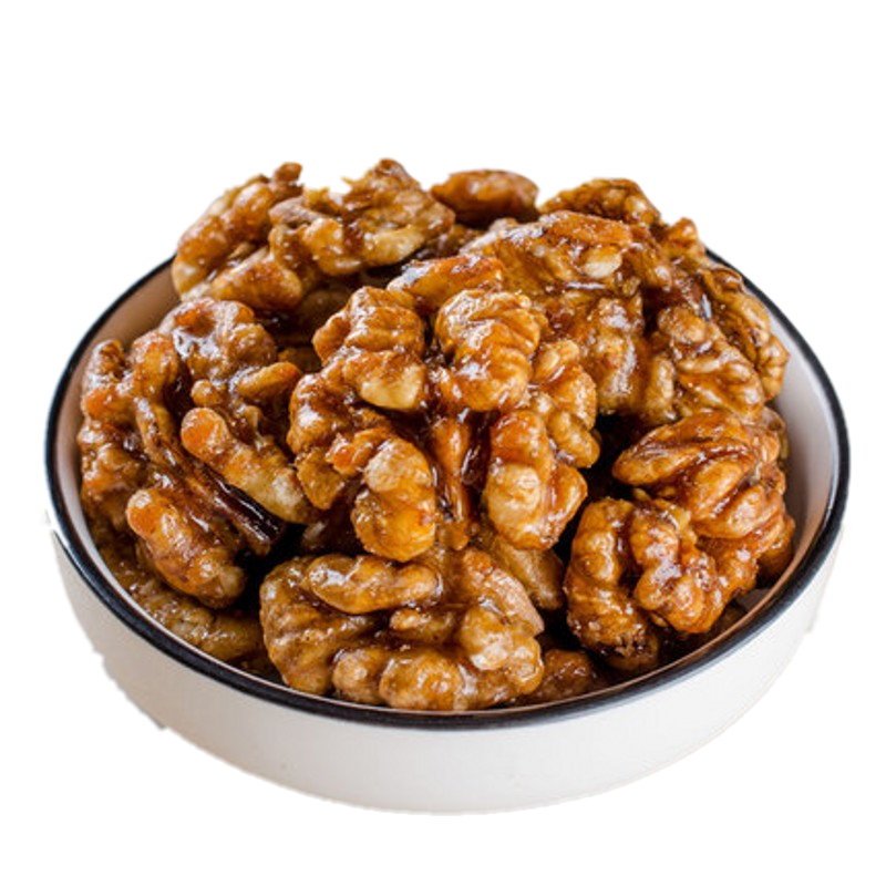 琥珀核桃仁500g罐装蜂焦糖蜜味坚果 亨禧核桃仁