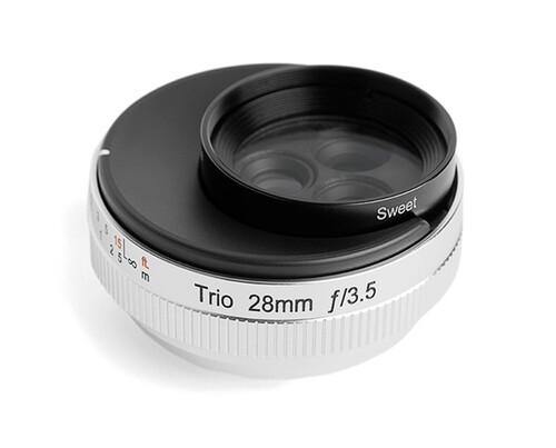 美国Lensbaby TRIO 28微单虚幻漩涡柔焦三合一广角镜头复古文艺A7 - 图0