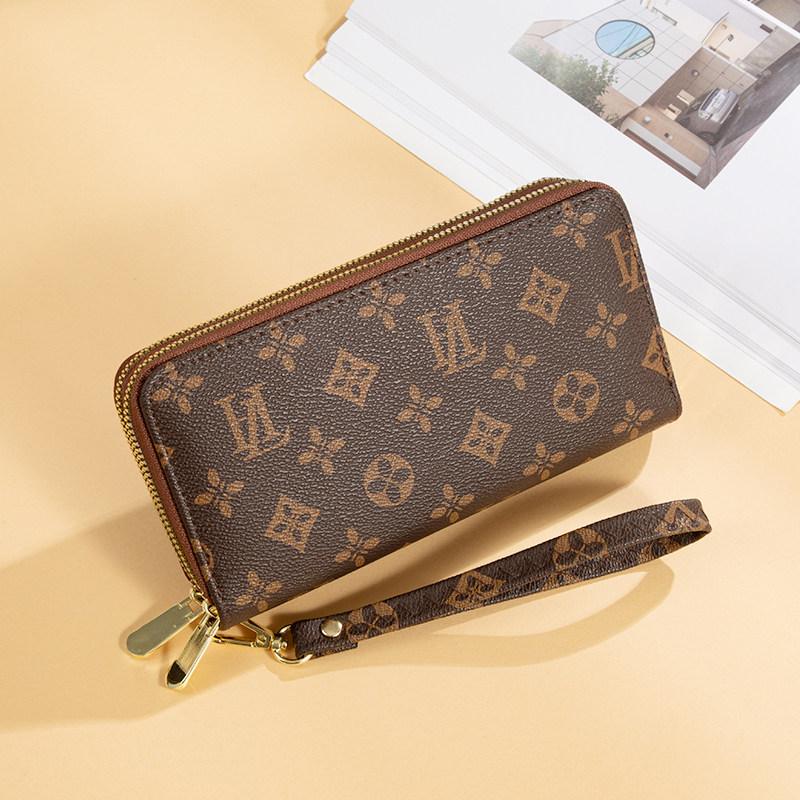 新款2021爆款印花大容量气质钱包 奔蕾钱包