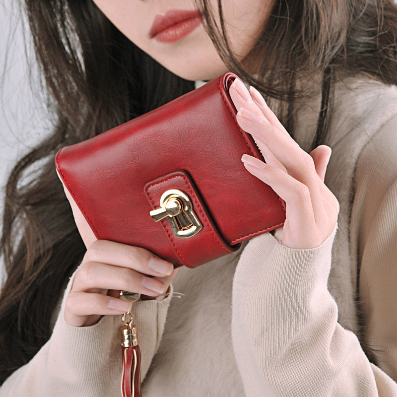 奔蕾女短款2020新款学生小ck零钱包 奔蕾钱包